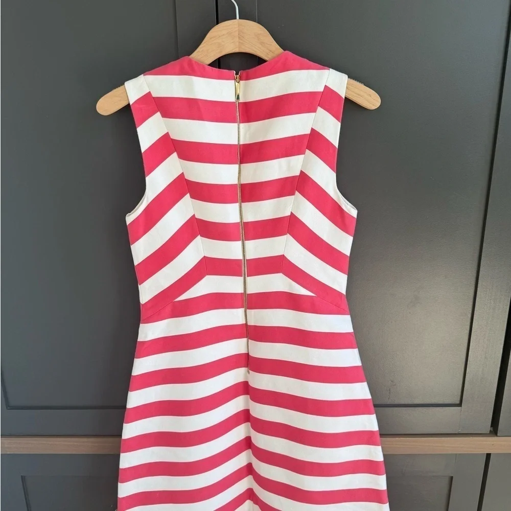 Kate Spade Pink and White Striped Sleeveless Dress • 4